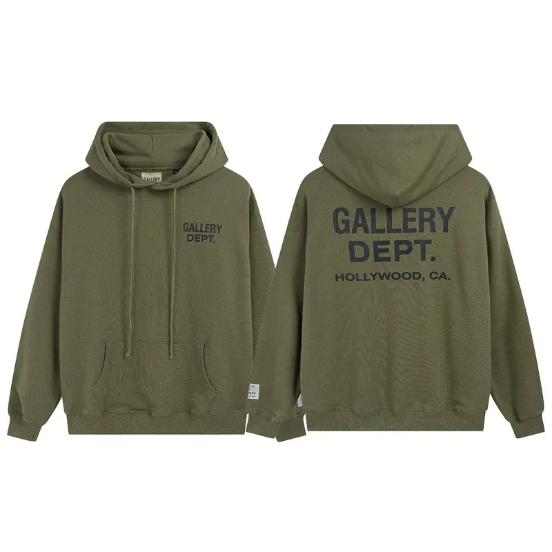 Gallery Dept Hollywood CA Olive Hoodie