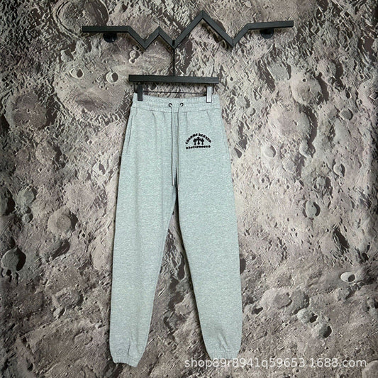 Chrome Hearts Horseshoe Logo Lounge Pants (Light Grey)
