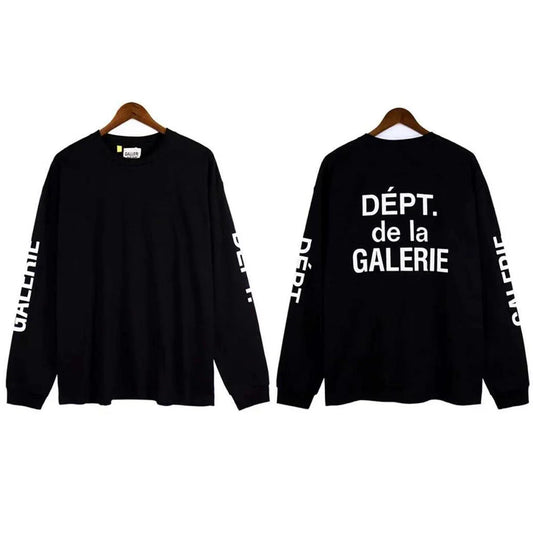 Gallery Dept. Sleeve Print DÉPT. de la GALERIE Long Sleeve T-Shirt - Black/White